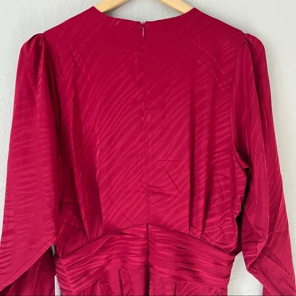 NWT Ronny Kobo Shanaya Dress Red L - Picture 10 of 16